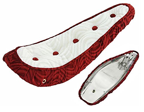 Lowrider 20″ BIKE BICYCLE POLO SEAT WITH BOTTONS RED/WHITE. bike part, bicycle part, bike accessory, bicycle accessory