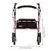 NOVA Medical Products Zoom Rollator Walker with 20” Seat Height, 20 Inch, Pink