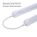 CNSUNWAY LIGHTING T5 Connector Wire, 4FT Double End 3 Pin Lamp Connecting Wire for T5 T8 Integrsted LED Tube Light Fitting (4FT, 2 Pack)