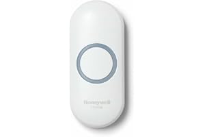 Honeywell Home RPWL400W2000 Honeywell Series 3, 4, 5, 9 Wireless Doorbell Push Button with Halo Light, White