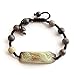 Ovalbuy Zipao Green Purple Stone Carved Phoenix Bracelet