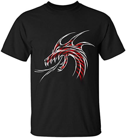 Elestica women's Red Flame Dragon Travel shirts Plus Size