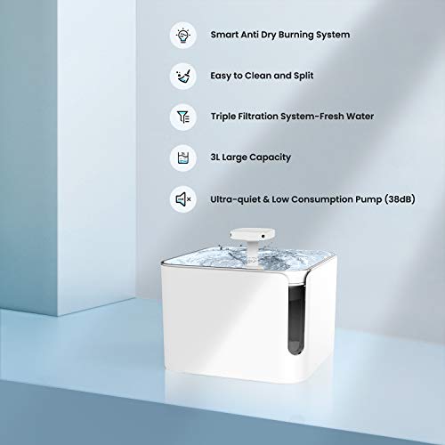 Apexto Pet Drinking Water Fountain, Automatic Pet Water Dispenser
