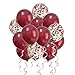 Burgundy Balloons Confetti Balloons Red for Wedding Bridal Shower Birthday Women Party Anniversary Valentines Day Decorations