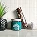 Elbahya 2 in 1 Pack Moroccan Black Soap & Exfoliating Mitt Glove, With Olive, Peppermint & Eucalyptus Essential Oil 10.58 oz / 300g