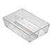 iDesign Linus BPA-Free Plastic Stackable Divided Drawer Organizer Tray - 8
