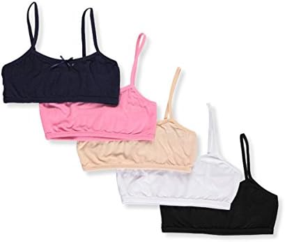 Simply Adorable Big Girls' 5-Pack Bralettes