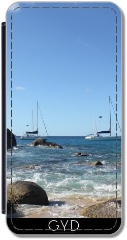 DesignedByIndependentArtists Flip Cover Case for Samsung Galaxy S8 (SM-G950) - Caribbean Sailing Boats by Christine aka stine1