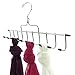 HANGERWORLD Chrome Metal Accessory Hanger for Belts, Ties and Jewellery with 10 Individual Hooks
