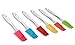Qadira Silicone Baking Spatulas - 7 Inch (Set of 6) Spoon Style Dishwasher Safe Durable Jar Icing Scraper Butter Mixer Utensil Kitchen Cooking Gadget and Bakeware Perfect Tool for Cake Decorating