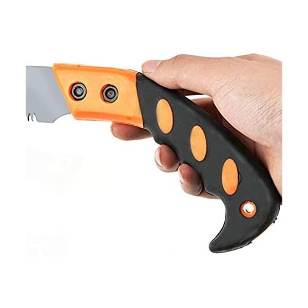 Astsäge Gartensäge Baumsäge Handsäge Zugsäge Holzsäge mit Holster Gürtelklemme – Bild 4
