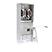 Siemens TL77RT Talon Temporary Power Outlet Panel with Two 20A Duplex Receptacles Installed Includes a Top Fed, Ringless Type, Meter Socket Provision