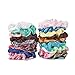 42 Pcs Silk Satin Scrunchies for Hair, Elastics Bobbles Hair Bands Scrunchy Hair Tie Ropes Scrunchie for Women Girls Hair Accessories