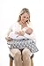 My Brest Friend Nursing Pillow Slipcover, Sage Dotted Daisies, Grey, Green