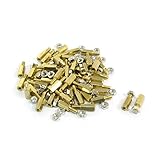 6mm Body Long M3 Male Female Brass Pillar Standoff Spacer 100Pcs