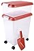 IRIS USA, Inc. 3- Piece Airtight Pet Food Storage Container Combo, Orange