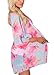 Floral Find Women's Floral Print Shawl Chiffon Kimono Summer Casual Loose Fit Cardigan A-Pink