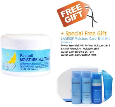 Gangwon Rooicell Hyaluronic Acid Moisturizing Sleeping Pack 100ml + LANEIGE free gift