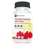 Thyroid Support Energy Pills ǀ Iodine Supplement & Metabolism Booster for Weight Loss, Brain Fog & Nature Throid with Adaptogens Ashwagandha, L-Thyrosine & Selenium Supplements ǀ 60 Capsules