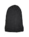 Unisex Slouchy Winter Hats Knitted Beanie Caps Men Women Soft Warm Ski Hat (Black)