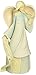 Foundations December Monthly Angel Stone Resin Figurine, 7.5”