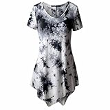 Women Plus Size Clothing, Women Ladies Short Sleeve Casual Shirt Tops Blouse S-5XL
