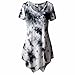 Women Plus Size Clothing, Women Ladies Short Sleeve Casual Shirt Tops Blouse S-5XL