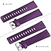 Maledan Bands Compatible for Fitbit Versa/Versa 2/Lite/SE, Classic Replacement Soft Watch Bands for Fitbit Versa Smartwatch, for Womens and Mens, Small, 3 Pack Plum/Peach/White