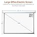 Electric Motorized Projector Screen 100 inch 16:9 HD Diagonal with Remote Control, Wall/Ceiling Mounted Electric Movie Screen with Wrinkle-Free Design, Great for Home Office Theater TV Usage