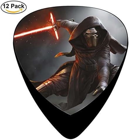DaMuiu 12 Pack Darth Guitar Picks Music Set Celluloid Plectrum Bass