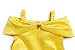 Little Girls Layered Princess Belle Costume Dress up (9-10 Years, yellow)