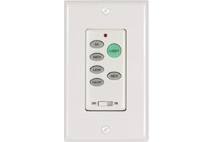 COMFORT DIRECT UC9051T 3 Speed Ceiling Fan Wall Control Replacement, Fan Speed, Light Control, & Reverse.