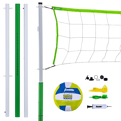 Franklin Sports Volleyball Set Beach and Backyard Volleyball Net Set