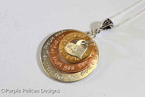 Gold and Silver Pooh Quote Necklace You Are Braver Than You Believe