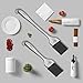 O'YA BBQ Basting Brushes for Grilling Baking Marinating, Food Grade BPA Free Silicone Brush, Set of 3, Two Stainless Steel Handle and One Plastic Handle Silicone Pastry Brush, FDA Proved