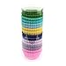 Xlloest Mini Cupcake Liners Muffin Wrappers Rainbow Bright Baking Cups Paper, 400 Pack