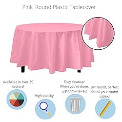 Exquisite 6-Pack Premium Plastic Tablecloth