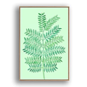 Framed Canvas Wall Art for Living Room, Bedroom Leaves Canvas Prints for Modern Home Decoration Ready to Hang - 16"x24" inches