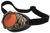 Gold Steampunk Costume Goggle Eyepatch Monocle by elope