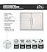 BBQ Grill Access Door/Elegant 31 Inch 304 Grade Stainless Steel BBQ Island Grill/Outdoor Kitchen Access Doors Include Double Wall Construction & Convenient Built in Paper Towel Holder