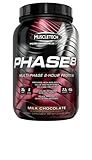 MuscleTech Phase 8 Protein Powder, Multi-Phase 8-Hour Protein Formula, Milk Chocolate, 2.0 lbs (907g)