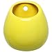 MyGift Wall Mounted 4 Inch Ceramic Yellow Plant Sconce, Decorative Flower Cactus Succulent Planter Vase