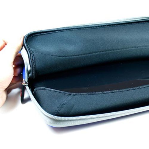 Kroo 11248 Zipper Sleeve for 10-Inch Portable Laptop (Dark Blue)