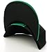 L.O.G.A. Plain Adjustable Snapback Hats Caps (Many Colors). Black/Green