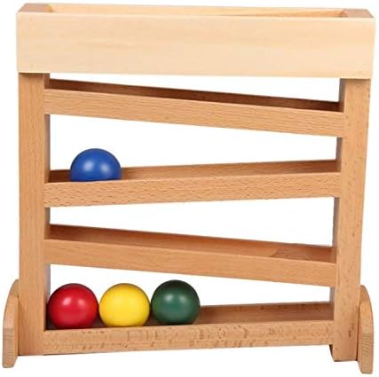 EOFEEL Montessori Material Ball Tracker Baby Wooden Toys for 1-3 Year Old