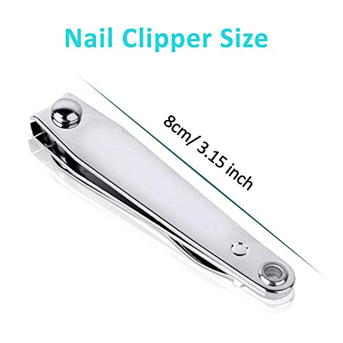 Tagliaunghie – Lime per unghie integrate in acciaio inox resistente, adatto per tagliaunghie spesse per uomini e donne