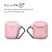 PodSkinz Keychain AirPods Case with Carabiner Compatible with Apple Airpods 1 & AirPods 2 [Front LED Not Visible] (Pretty in Pink)