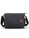 Muzee Men's Shoulder Bag Vintage Military Men Canvas Messenger Bag for School