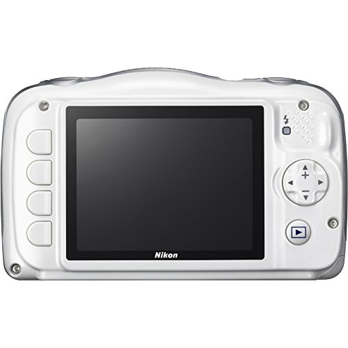 Nikon-COOLPIX-W100-Waterproof-Digital-Camera-White-with-16GB-Card-Battery-Floating-Strap-and-Bundle