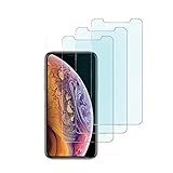 Kione iPhone Xs Max Screen Protector, Anti Blue Light Screen Protector [ Eye Protect ] [ Touch Screen Accuracy ] [Bubble Free] Tempered Glass for iPhone  XS Max [3 Pcs]